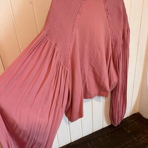 Free People Pink Blouse